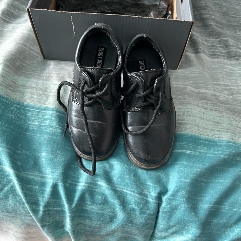 Stacy Adams Boys Size 6 Black Dress Shoes